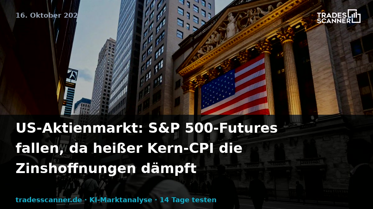 US Stock Market Today: S&amp;P 500 Futures Ease As Hot Core CPI Hits Rate Hopes
