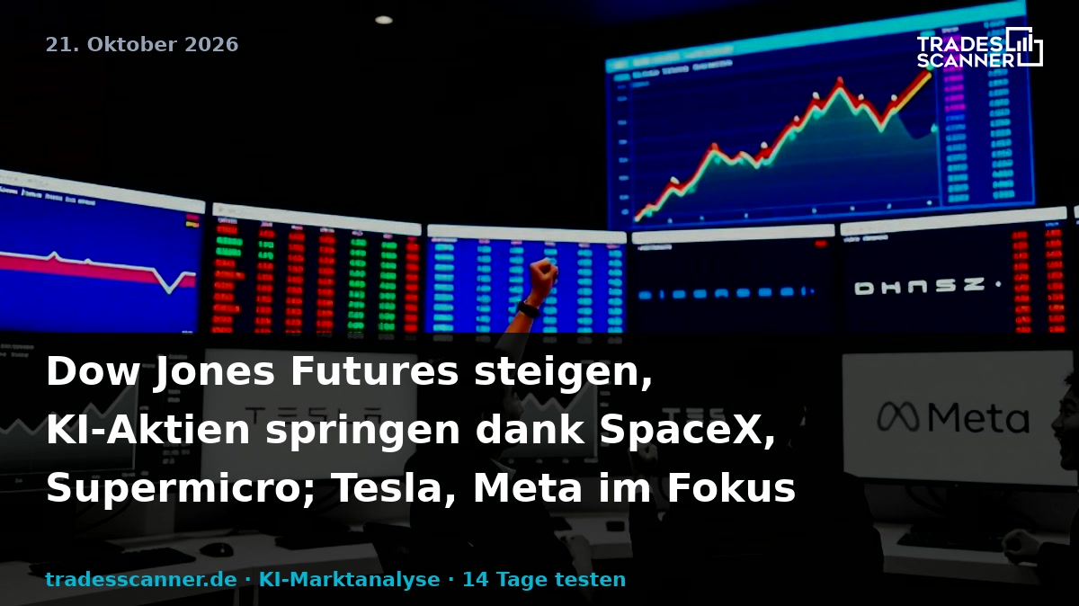 Dow Jones Futures Rise, AI Stocks Jump On SpaceX, Supermicro; Tesla, Meta On Deck