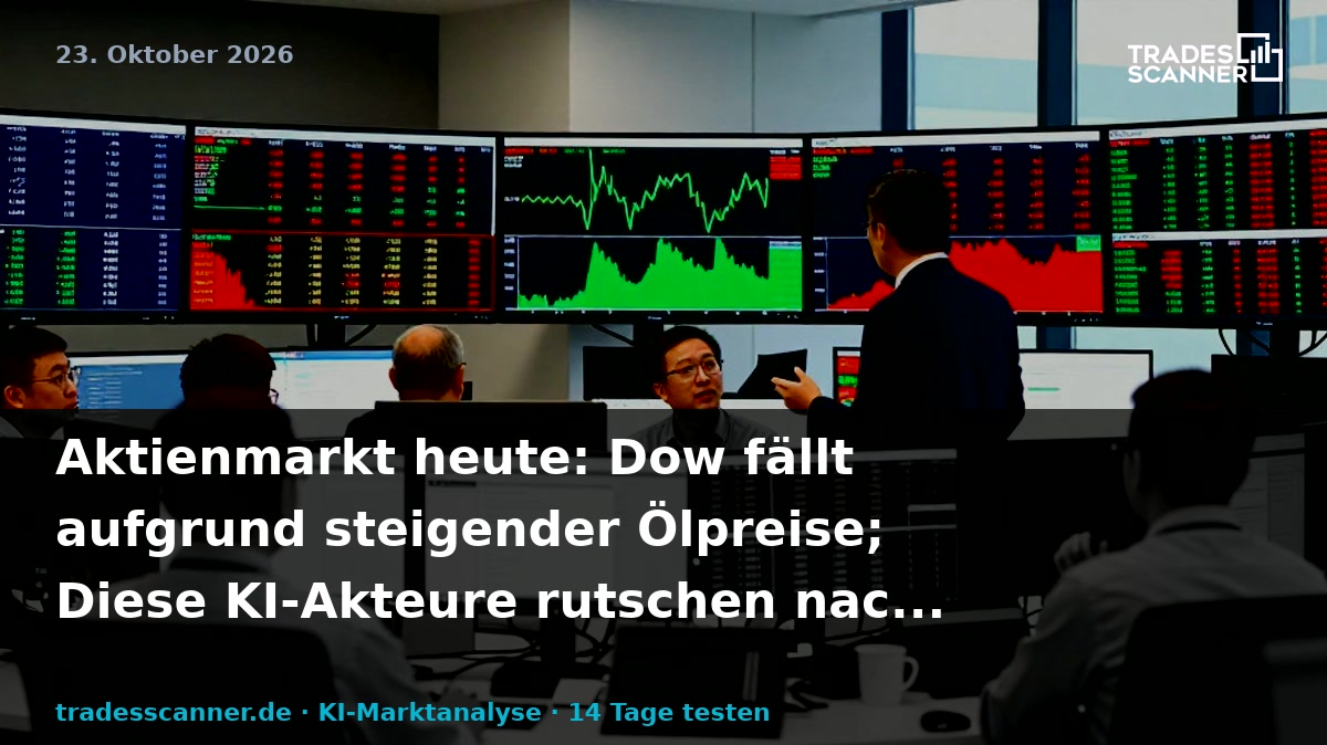 Stock Market Today: Dow Falls On Rising Oil Prices; These AI Players Slide Amid Earnings News (Live Coverage)