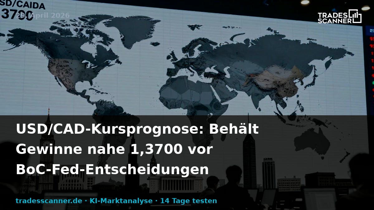USD/CAD Price Forecast: Holds onto gains near 1.3700 in countdown to BoC-Fed policy