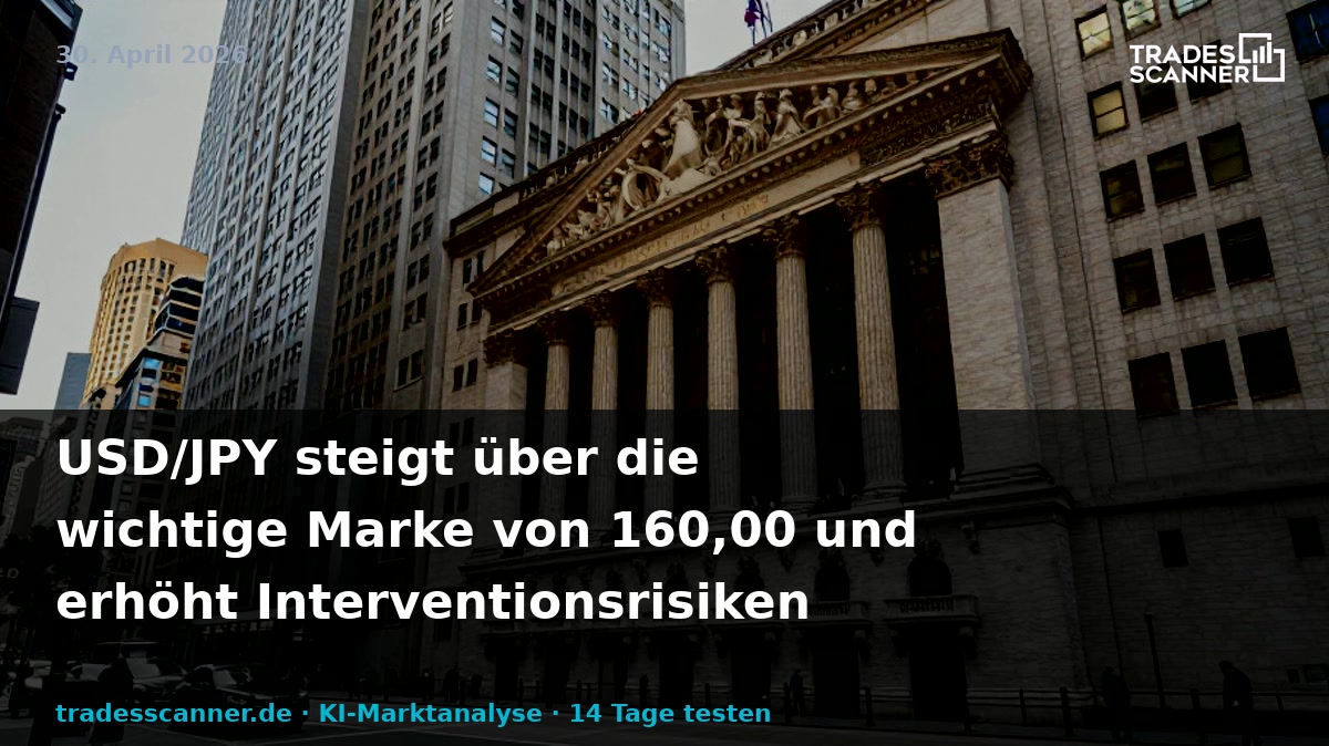 USD/JPY rises beyond the key 160.00 level, boosting intervention risks