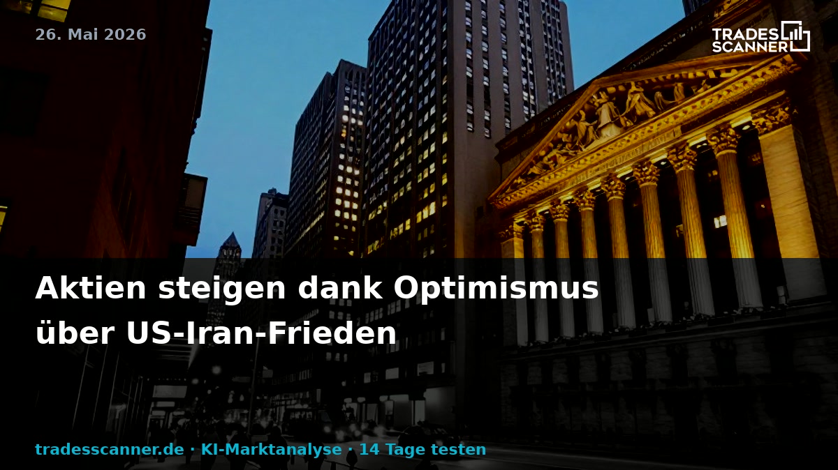 Stocks Jump on US-Iran Peace Optimism