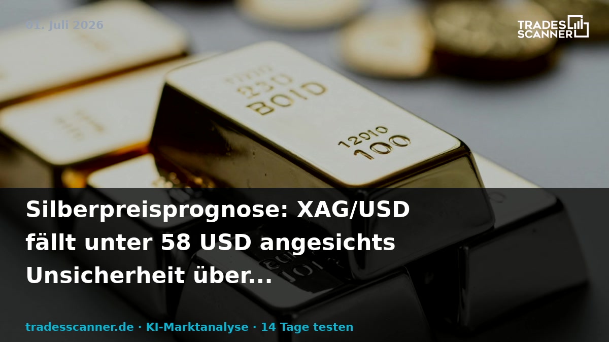 Silver Price Forecast: XAG/USD declines below $58 amid uncertainty over US-Iran peace prospects