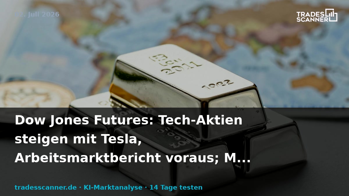 Dow Jones Futures: Techs Rise With Tesla, Jobs Report Ahead; Meta Jumps On AI Move