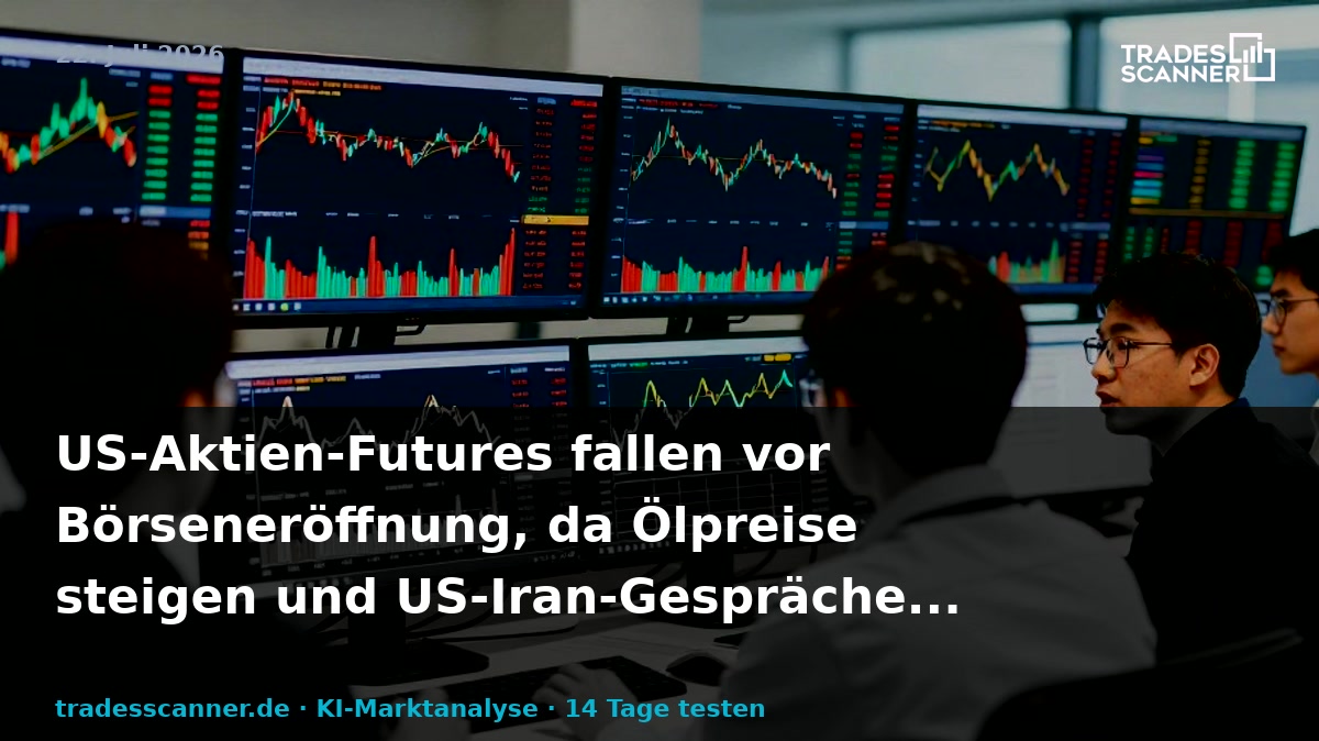 US Equity Futures Drop Pre-Bell as Oil Prices Jump Amid Lack of Progress in US-Iran Talks