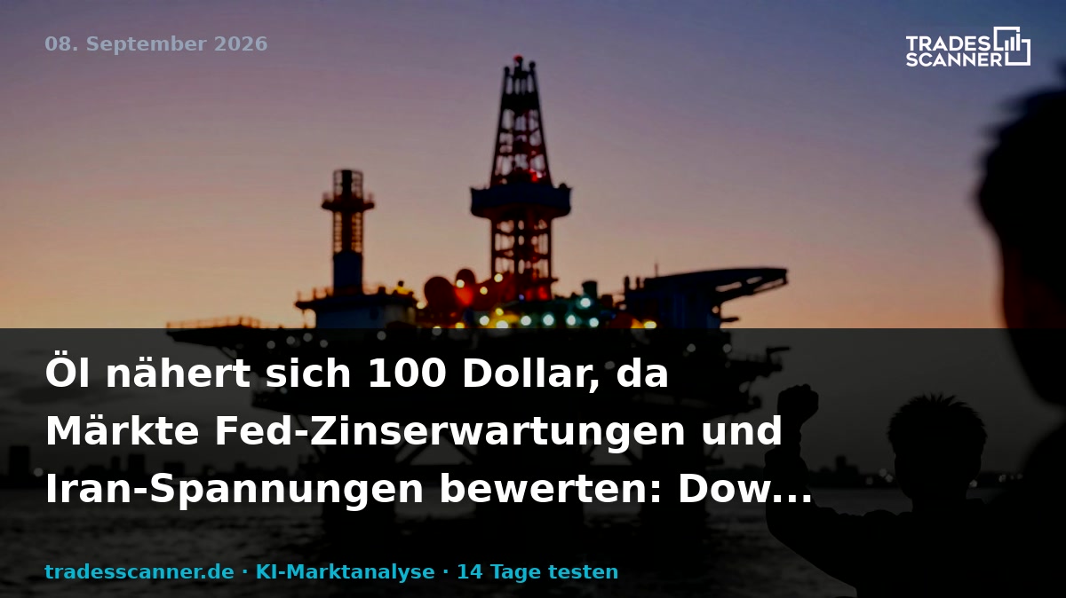Oil Nears $100 as Markets Assess Fed Rate Expectations and Iran Tensions: Dow Jones, S&amp;P, Nasdaq, Wall Street Futures